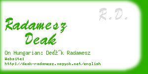 radamesz deak business card